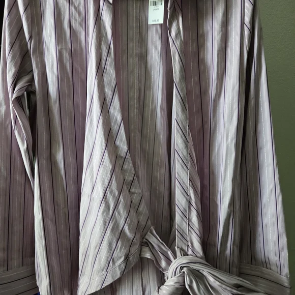 New York & Company Pink Striped Blouse - Picture 4 of 6